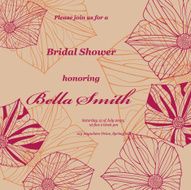 Wedding or invitation card abstract vector flower pattern background N24