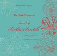 Wedding or invitation card abstract vector flower pattern background N25