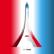 Eiffel Tower card from paper