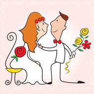 Bride and groom On wedding day!