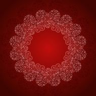 Banner with hearts and place for your text N3