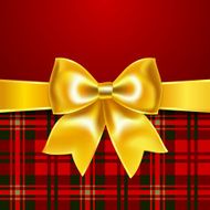 Festive background with ribbon bow