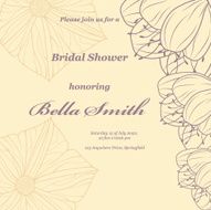 Wedding or invitation card abstract vector flower pattern background N26