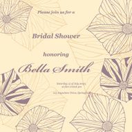 Wedding or invitation card abstract vector flower pattern background N27