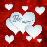 Valentines day or wedding card witn heart