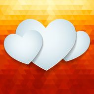Valentines day or wedding card witn heart N2