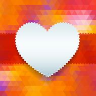 Valentines day or wedding card witn heart N3