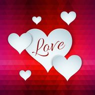 Valentines day or wedding card witn heart N7