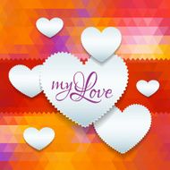 Valentines day or wedding card witn heart N8