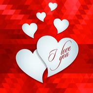 Valentines day or wedding card witn heart N9