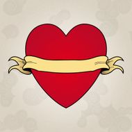 Heart tattoo Place to insert your text