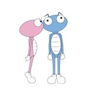 kissing cartoon martians N2