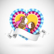 Loving Couple in Heart
