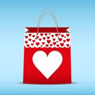 Shopping bag for Valentine&#039;s day