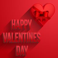 Background Heart Happy Valentines Day Card