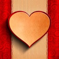 Valentine&#039;s Day - template of a greeting card