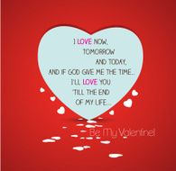 be my valentine with heart