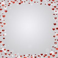Glitter Red Hearts
