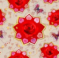 Seamless pattern with roses N98