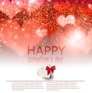 Elegant red background with hearts