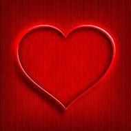 Valentines Day background - red heart
