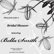 Wedding or invitation card abstract vector flower pattern background N28