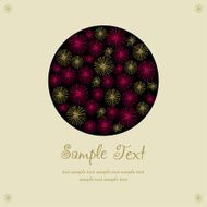 Decorative background with circle elements and sample text N2
