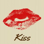 Kiss retro poster