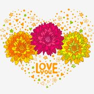 flowers hearts