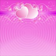 Valentine&#039;s day paper heart card vector illustration