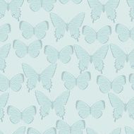 Butterflies Beautiful background with a flower ornament N2