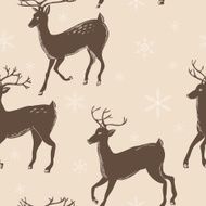 vector deer pattern