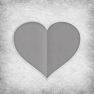 Gray Valentine heart