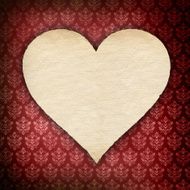 Valentines day - heart with handmade paper