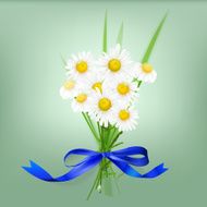 blue ribbon&amp;bouquet