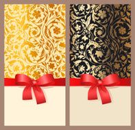 Set of vertical invitations N2