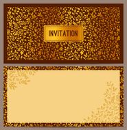Horizontal luxury invitation