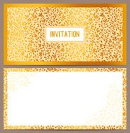Horizontal luxury invitation N2