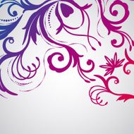 Abstract floral background with oriental flowers N8