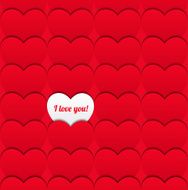 Seamless love pattern of hearts