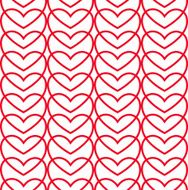 Seamless love pattern of hearts N3