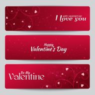 Banners for St Valentine's Day