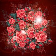 Rose background N10