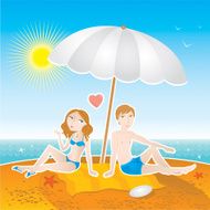 Couple on the beach