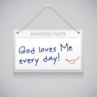 Hanging note board