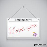 Hanging note board N2