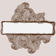 Abstract invitation card in chocolate theme N2