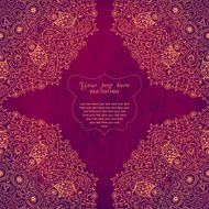 Vintage invitation card with lace ornament N38
