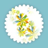 Fantastic colorful flower background vector design