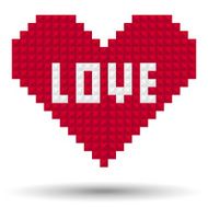Pixel Heart Love